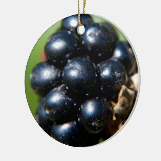 Zwarte bessen keramisch ornament (Links)