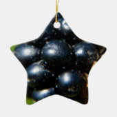 Zwarte bessen keramisch ornament (Voorkant)