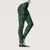 Zwarte bessen op donkergrijs leggings (Rechts)