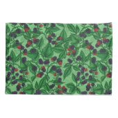 Zwarte bessen op groen kussensloop (Achterkant-Links)