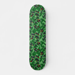 Zwarte bessen op groen persoonlijk skateboard