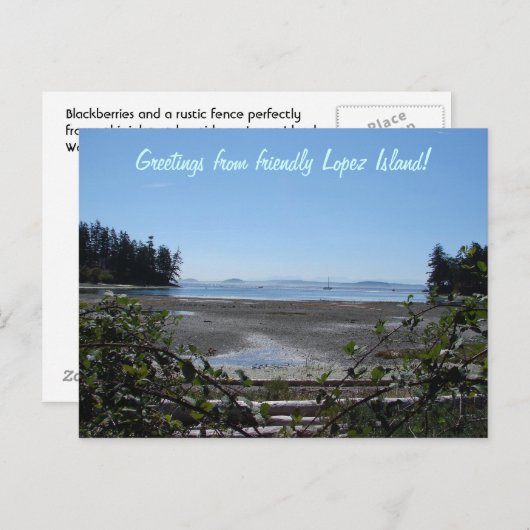 Zwarte bessen op Lopez Briefkaart (Voorkant / Achterkant)