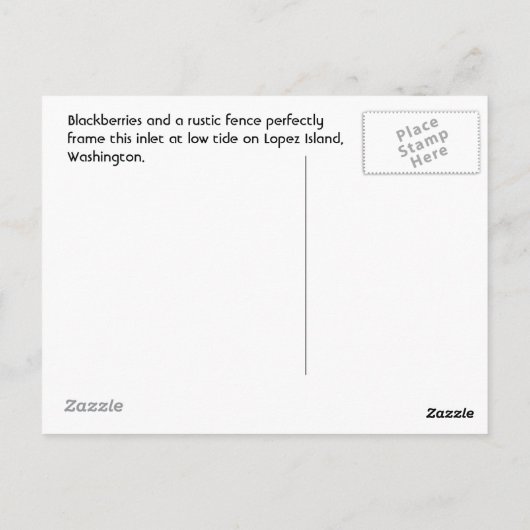 Zwarte bessen op Lopez Briefkaart (Achterkant)