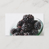 Zwarte bessen profielkaart visitekaartje (Achterkant)