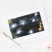 Zwarte bessen rechthoekige sticker (Envelop)