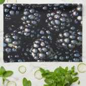 Zwarte bessen theedoek (Gevouwen)