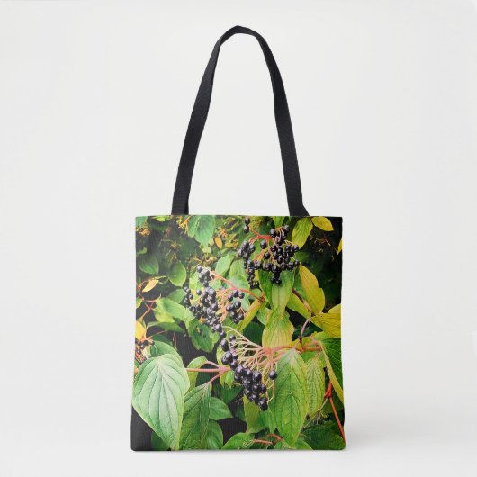 Zwarte bessen tote bag (Voorkant)