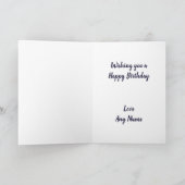 Zwarte bessen verjaardag kaart (Binnen)