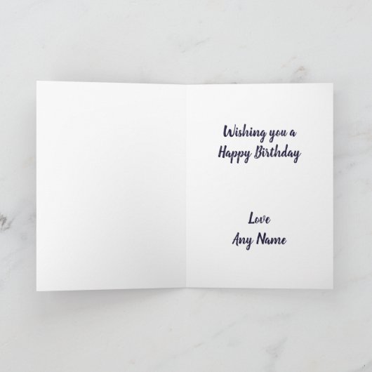 Zwarte bessen verjaardag kaart (Binnen)