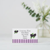 Zwarte bessen visitekaartje (Staand voorkant)