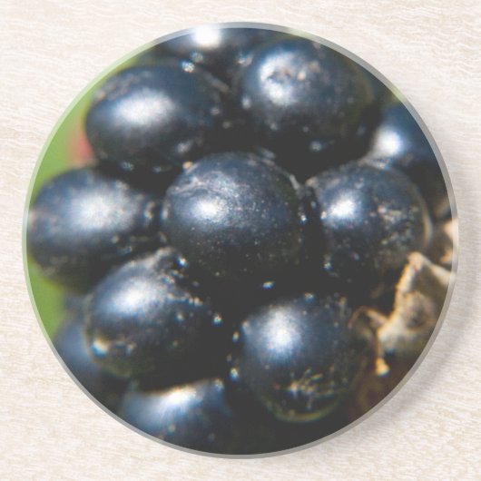 Zwarte bessen zandsteen onderzetter (Voorkant)