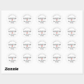 Zwarte bessenwitte homemade met liefde ronde sticker (Vel)