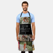 zwarte bestchef en foto-collage van oma schort (Gedragen)