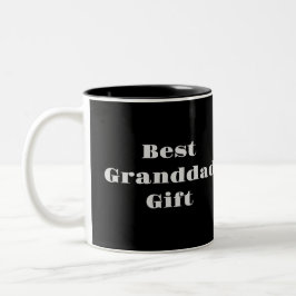 Zwarte Beste Opa Cadeaubeker Tweekleurige Koffiemok