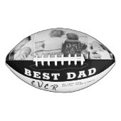 Zwarte Beste vader Dag 3 Foto Collage American Football (Voorkant)