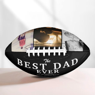 Zwarte Beste vader Dag 3 Foto Collage American Football