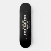 Zwarte beste vader ooit Typografie vaderdag Persoonlijk Skateboard (Voorkant)