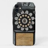 zwarte betaaltelefooncel Case-Mate iPhone case (Achterkant)