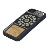 zwarte betaaltelefooncel Case-Mate iPhone case (Onderkant)