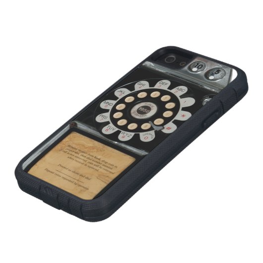 zwarte betaaltelefooncel Case-Mate iPhone case (Onderkant)