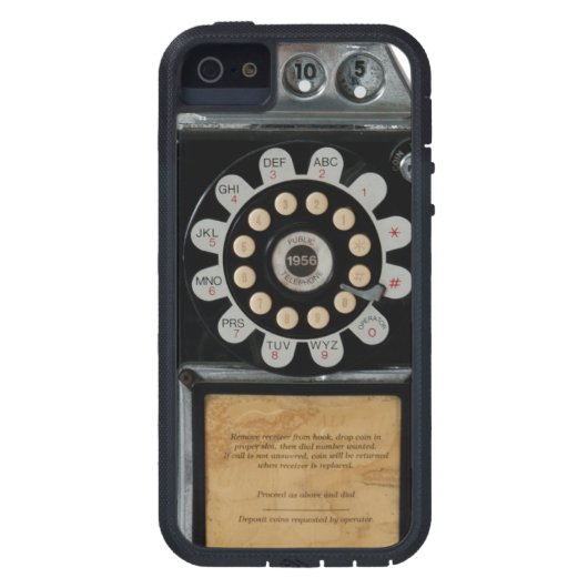zwarte betaaltelefooncel Case-Mate iPhone case (Achterkant)