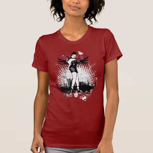 zwarte beton t-shirt (Voorkant)