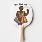 ZWARTE BETTY PING PONG PADDLES TAFELTENNISBATJE (Voorkant)