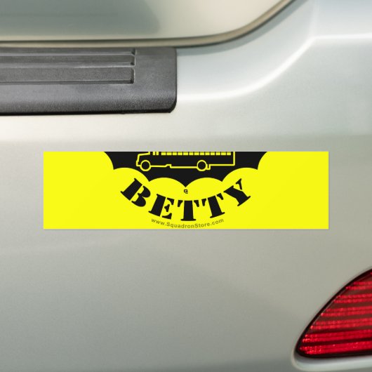 Zwarte Betty sticker 2of2 (Op auto)
