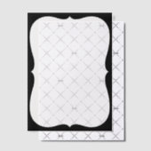 Zwarte beugel Lijst bruiloft Vellum Uitnodigingen (Offset (Uitnodiging))