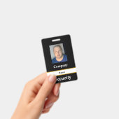 Zwarte beveiligings-ID-badge Badge (Handheld)