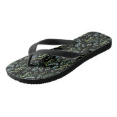 Zwarte BG van het Patroon 11.bw Teenslippers (Schuin)