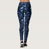 Zwarte BG van het Patroon 12.bw Leggings (Achterkant)