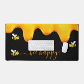 Zwarte bij gelukkig hommels zoete honing bureaumat (Keyboard & Muis)