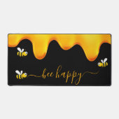 Zwarte bij gelukkig hommels zoete honing bureaumat (Voorkant)