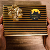 Zwarte bij gelukkige hommels zacht zoete honing mo ronde sticker