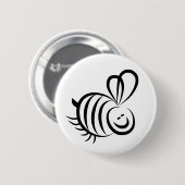 Zwarte bij ronde button 5,7 cm (Voorkant /achterkant)