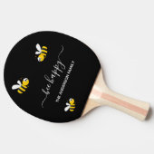 Zwarte bij zomerpret familienaam tafeltennisbatje (Zijkant)