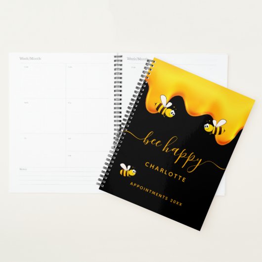 Zwarte bijen blij met hommels zoete honing 2022 planner (Display)