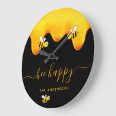 Zwarte bijen blij met hommels zoete honing-monogra grote klok (Hoek)