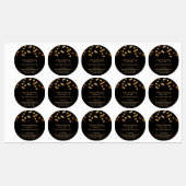 Zwarte bijenkorftextuur imkerpot labels (Vel)