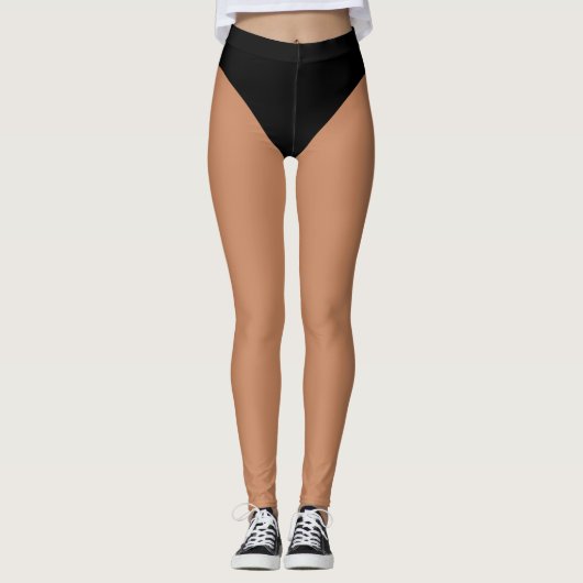 Zwarte Bikini Leggings (Voorkant)