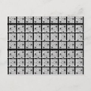 Zwarte Bingo Kaarten
