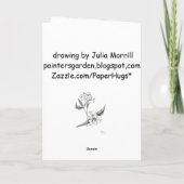 Zwarte binnenste lippenkaart kaart (Achterkant)