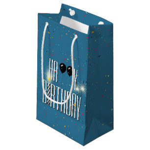 Zwarte Birthday-ballonnen en Sparklers Klein Cadeauzakje