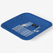 Zwarte Birthday-ballonnen en Sparklers Papieren Bordje (Gebogen)