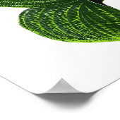 zwarte-bladafdrukken in botanische vorm poster (Hoek)