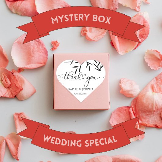 Zwarte Bladeren Witte Achtergrond  Trouw Huwelijk  Hart Sticker