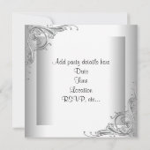 Zwarte blanke vrouwen 40ste verjaardagsfeest kaart (Achterkant)