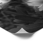 Zwarte Blanket met ventilator - witte foto afdrukk Poster (Hoek)