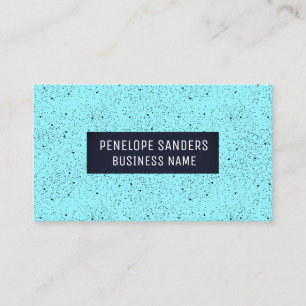 Zwarte blauwe achtergrond visitekaartje